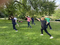 Pratique de Kung Fu Du au Parc Montsouris
